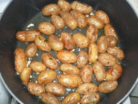 Pommes sautées avec leur peau